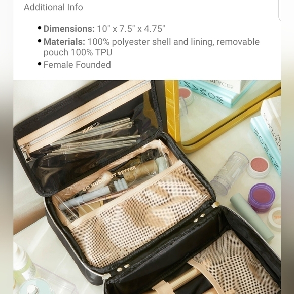 NUDESTIX Hanging Cosmetic Case | NEW | Travel Makeup Bag | Hanging Makeup Bag - Picture 8 of 16